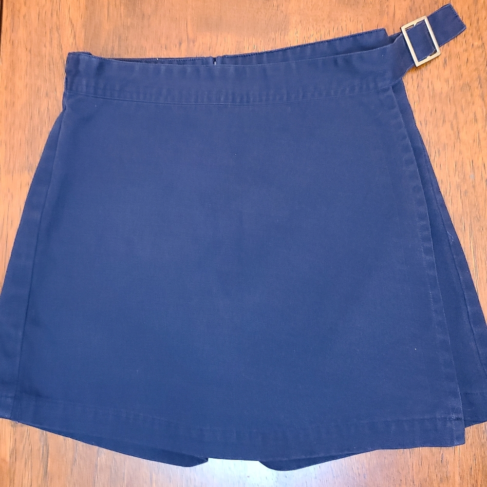 @ Class School Uniform Girls Knit Skort Classic Navy Flat Front Size 8